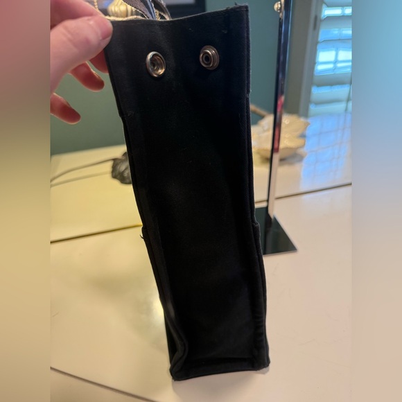 Hermes Authentic Large Size Navy Canvas Tote GUC - Picture 5 of 12